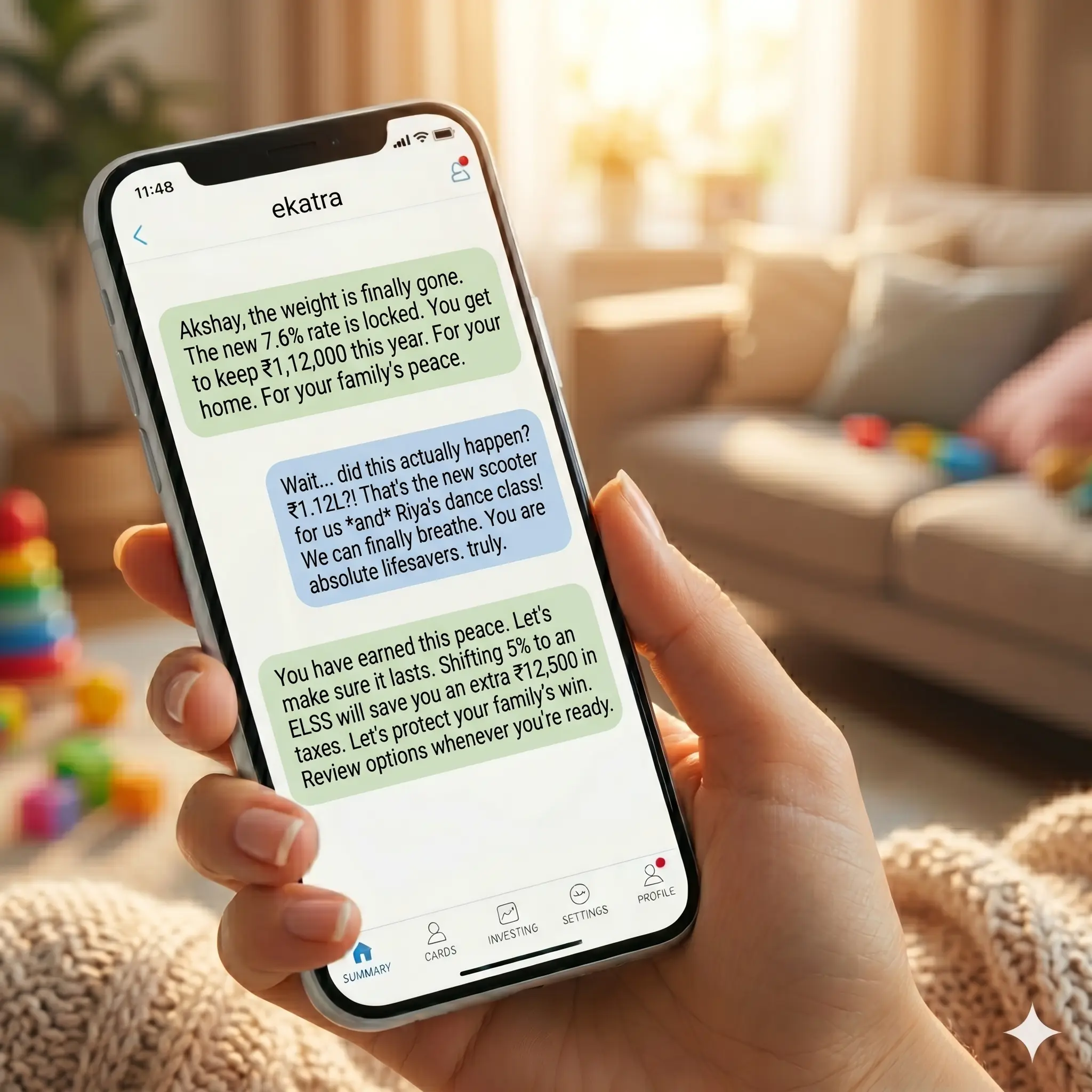Homeowner reviewing their home loan savings
